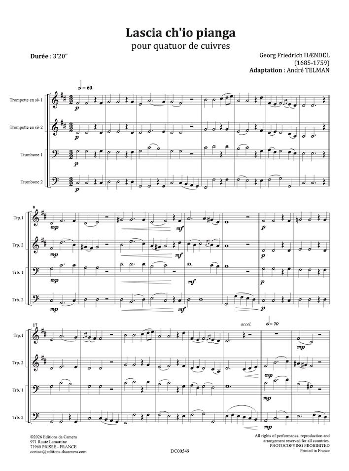 DC00549-Lascia ch’io pianga-A. Telman-daCamera-Extrait DC00549-Lascia ch’io pianga-A. Telman-daCamera-Extrait